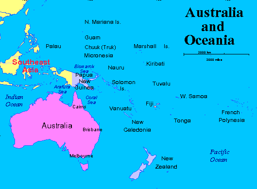 Australia, New Zealand, Indonesia culture, etqiuette, and manners for Oceania